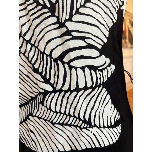 THE LOFT SHEATH DRESS BLACK AND WHITE CAPM SLEEVE WOMENS SIZE ZERO - Picture 4 of 10